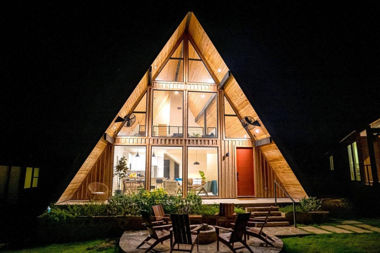 Gruene Daze Chalet - Stylish Aframe - Escape The Ordinary New Braunfels Exterior foto